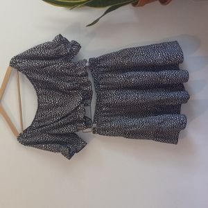 Shein black and white spotted set size 2XL